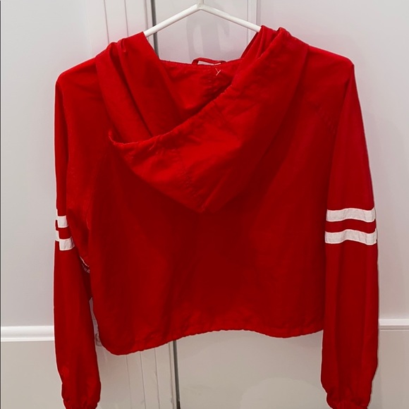 Brandy Melville Red and White Jacket - Picture 2 of 2